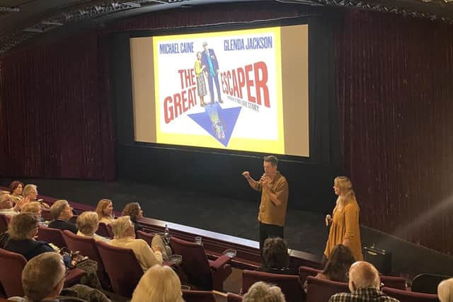 William Ivory conducts a Q&A with film fans at a screening of The Great Escaper at The Regal in Melton