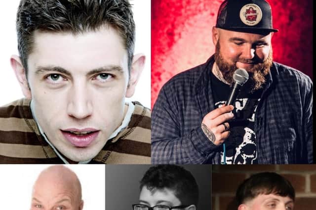 The acts lined up to perform on the opening night of the Pork Pie Comedy Club in Melton Mowbray