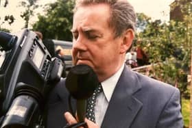 The late Peter Butler pictured doing some media filming