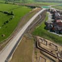 Drone picture of part of the new Melton Mowbray bypass