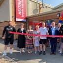 Olympic medallist Richard Kilty and Mayor of Melton Tim Webster open the new leisure facilities at Melton Sports Village