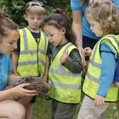 Forest school activities at Wymeswold pre-school