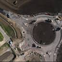 Roundabout 2 for the NEMMDR scheme on Scalford Road, Melton