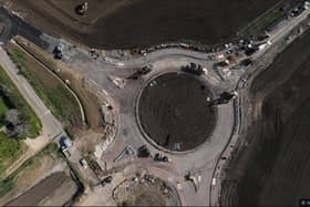 Roundabout 2 for the NEMMDR scheme on Scalford Road, Melton
