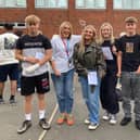 Students and staff at Long Field Spencer Academy celebrate GCSE results today