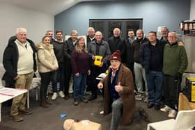 Defibrillator training night at Melton Tennis Club.