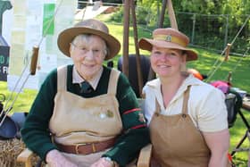 Land Army women pose for our photographer during last year's 1940s Melton  Mowbray Weekend