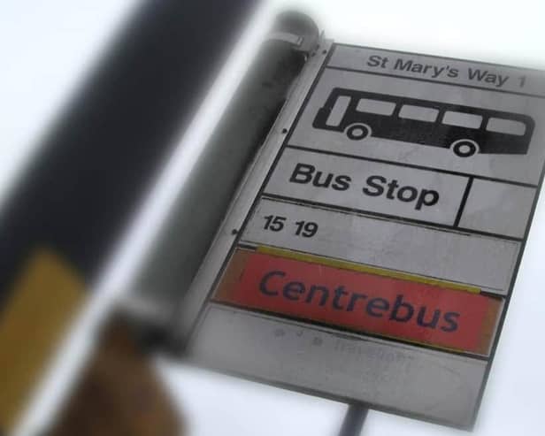 A bus stop at St Mary's Way in Melton