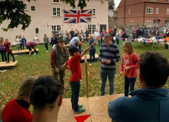 Matches in full flow during a previous edition of the Long Clawson Conker Championships