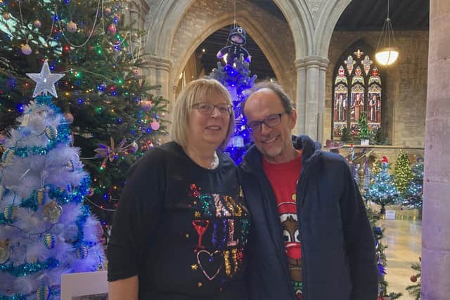 Melton Christmas tree festival opens to the public - Phil and Karen Balding, who helped organise it this year