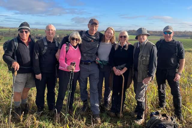 Some of the members of Melton Mowbray Ramblers pictured on a recent walk