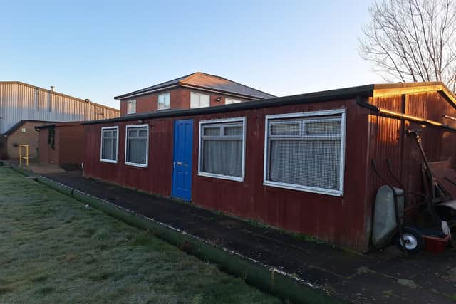 The old wooden clubhouse at Melton Indoor Bowls Club which is being replaced with a new modern structure