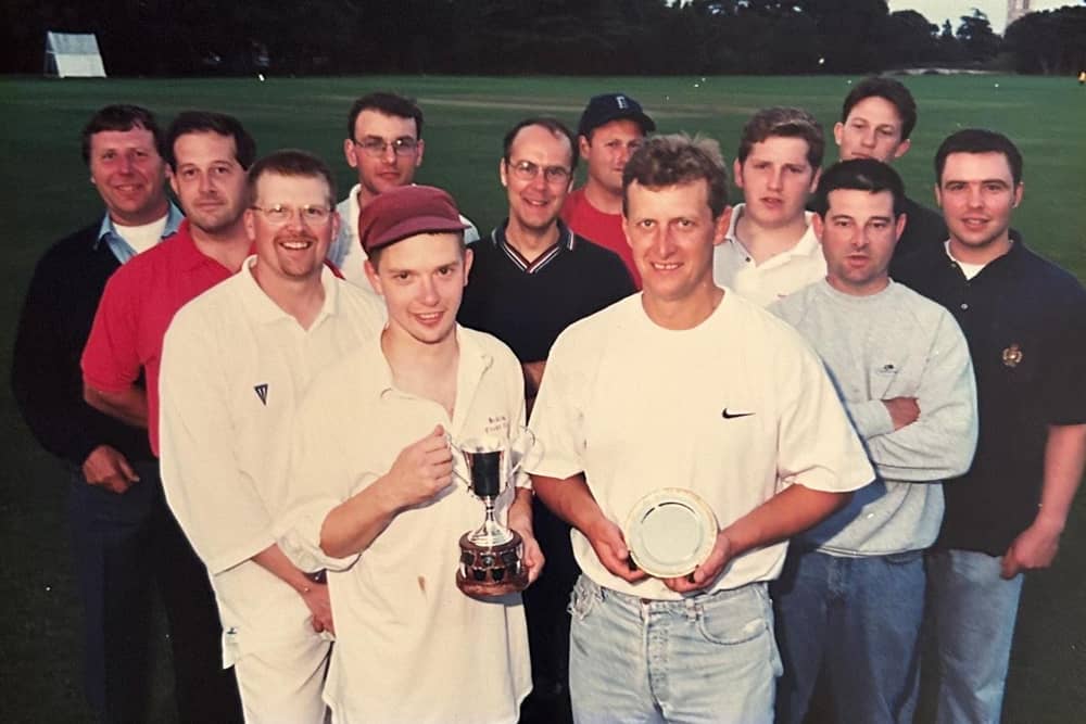 Phil Greaves celebrates more cricket success