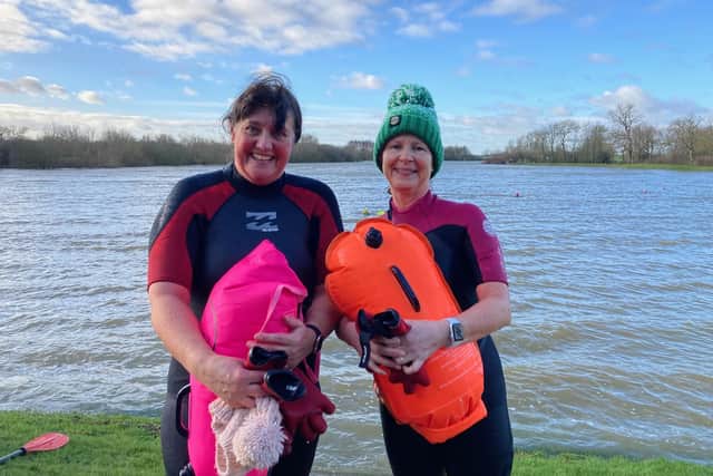Race Hub open swimmers enjoy their new base at Frisby Lakes