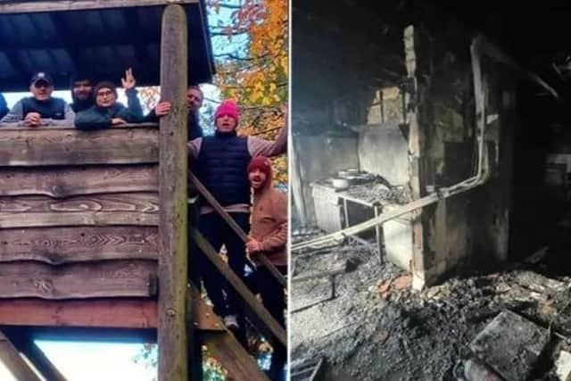 Residents at The Carpenter's Arms and the serious fire in the kitchen at the Six Hills centre