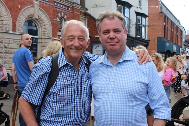 Melton Borough Council leader, Pip Alnatt, with local MP, Edward Argar, at last year's event in support of the baby unit