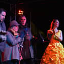Mayor of Melton, Councillor Alan Hewson, turns on the Christmas lights on Friday, with guests including panto star Shannon