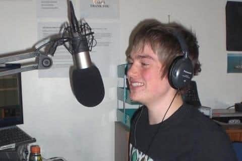 James Hall presenting as a teenager on 103 The Eye