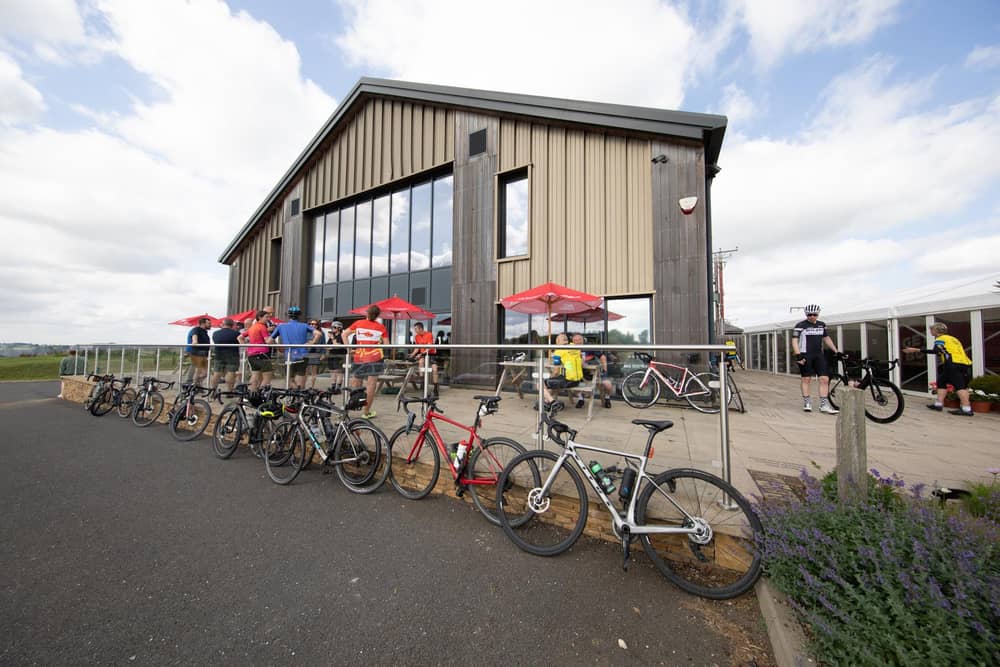 Last year's inaugural cycling event at the Get Busy Living Centre at Burrough