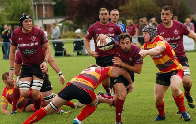 Chris Rose was among the try scorers in the win over Rushden and Higham.