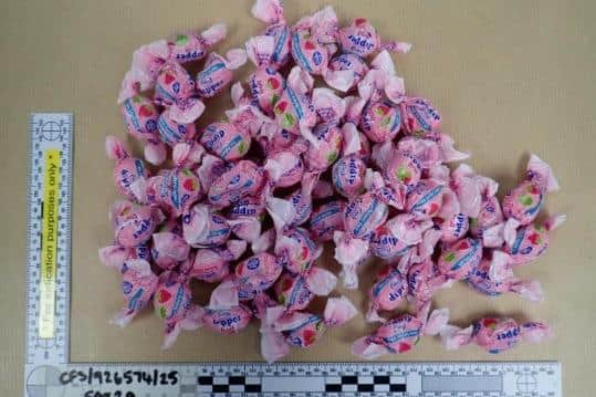 Sweets laced with sedatives which were recovered from the children's summer camp at Stathern