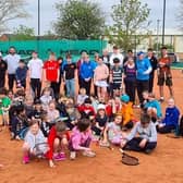 Youngsters enjoying a session at Melton Tennis Club.