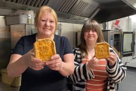 Tara and Shannon Eades, the mum and daughter, who won the Pub Pie class at the British Pie Awards for The Plough Inn at Hickling