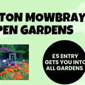 Friends of St John’s Church Melton Mowbray are opening up nine gardens to the public to raise funds