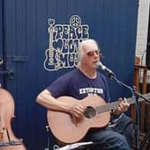 Adrian Kerr and Rob Thring, who will be peforming folk rock music at St John's Hall