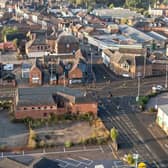 An aerial shot of the former B&H Midland Services building and its car park to the rear PHOTO: Melton and around from ABOVE Steely DRONE