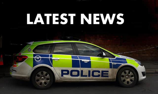 Police officers attended the scene