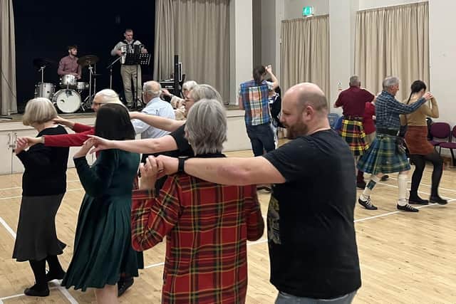 Jeels and rigs are enjoyed at Waltham's first mid-winter ceilidh
