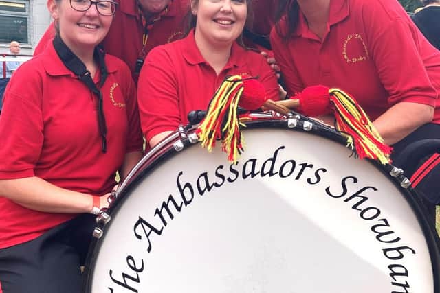 The Ambassadors Showband members pictured at the Banding Together event in Derby