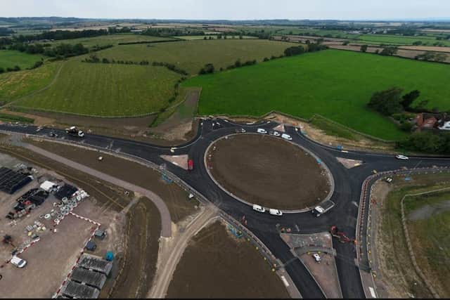 Roundabout 6 on the NEMMDR scheme on the A606 Burton Road, Melton