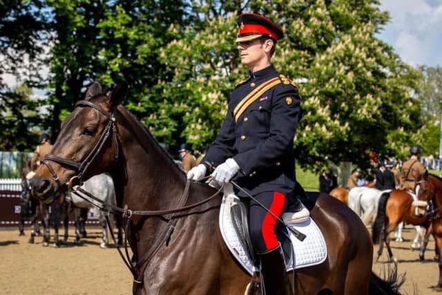 The late Adam Betts, who served 22 years with the Household Cavalry, pictured during his army service