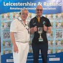 Bill Sampson receiving Masters Swimmer of the Year award