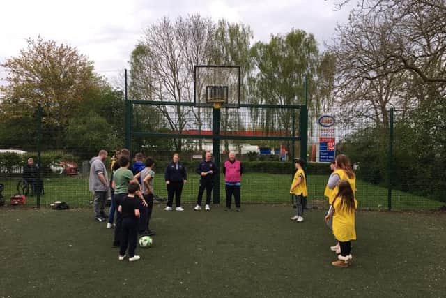 A free football session in Melton organised by the borough council to help officers engage with local young people