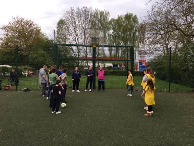 A free football session in Melton organised by the borough council to help officers engage with local young people
