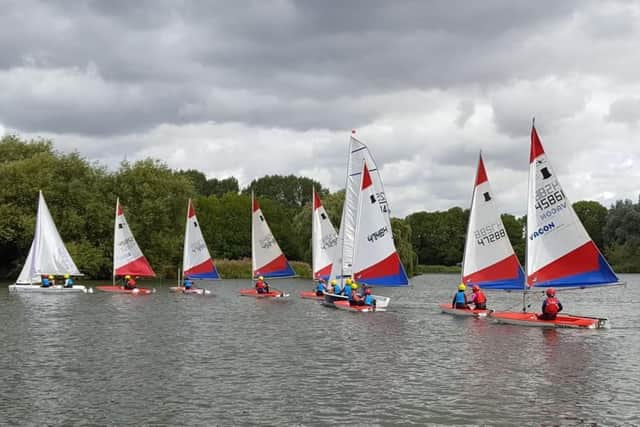 Sailing at Watermead Country Park