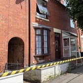 The properties affected by the lightning strike in Bayswater Road