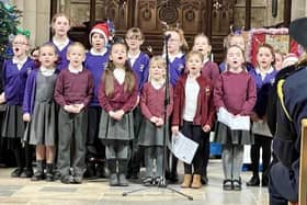 Somerby and Ab Kettleby Primary School pupils sing at the Mayor's Christmas carol concert in Melton