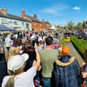 Crowds gather for a previous Wymeswold duck race day