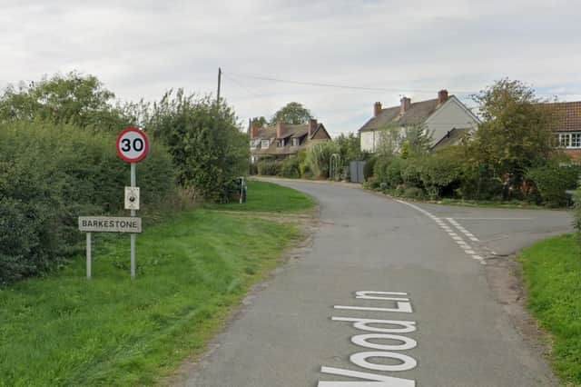 The approach to Barkestone le ValeIMAGE Google StreetView