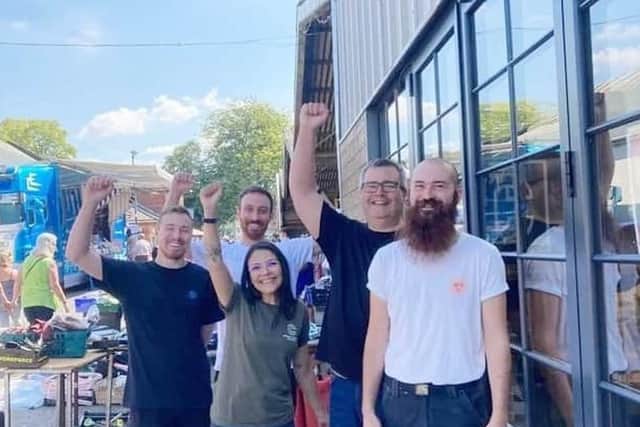 Staff at Melton's Round Corner Brewing pictured last year celebrating success at an awards event