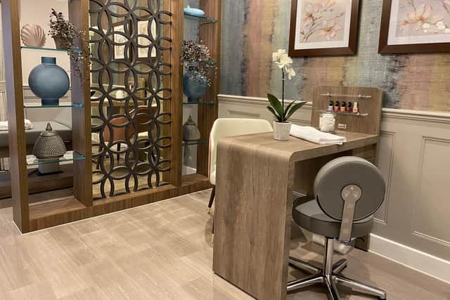 A treatment salon at Wilton Manor care home in Melton Mowbray