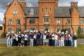 Ratcliffe College's GCSE students celebrate their impressive grades on results day