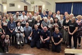 The beneficiaries who received cheques from the latest Trumpton fundraising tours in Melton Mowbray