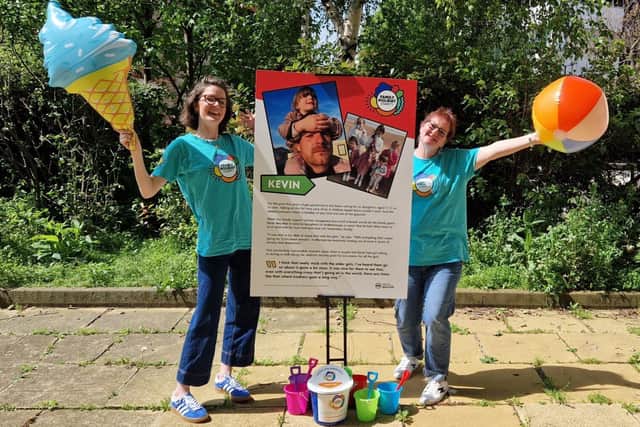 L-R: Lydia Raine and and Mags Rivett from Family Holiday Charity