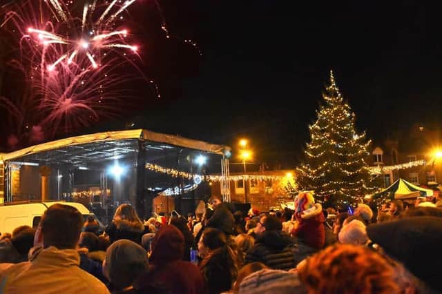 Melton's Christmas lights switch-on back in 2019 - this year's has been cancelled due to expected high winds