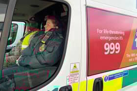 Lance Bombardier Rokotubuna, from the Motor Transport department, 19 Regiment Royal Artillery, based in Larkhill, and Kelly Botham, EMAS Clinical Tutor, crew an EMAS ambulance this week